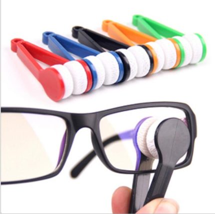 Mini Microfiber Two-side Sunglasses Brush Eyeglass Cleaner